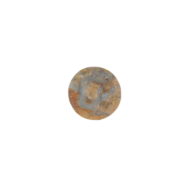 Natural pink rhodonite bear carving with distinct black patterns for crystal healing and collection