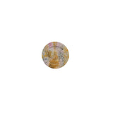 Rhodonite bear carving showing black dendrite pattern detail