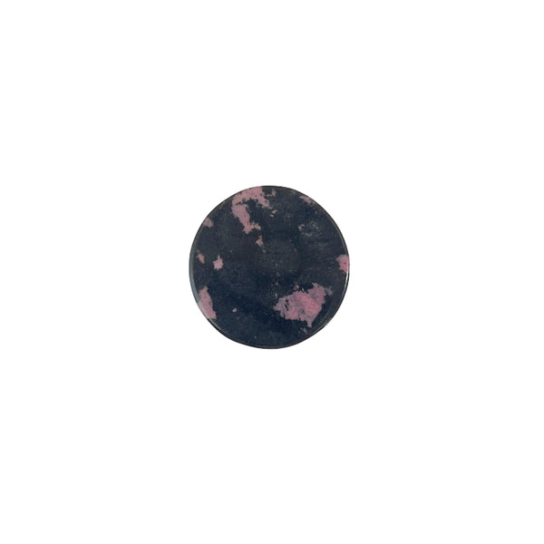 Rhodonite bear crystal displaying emotional healing energy patterns