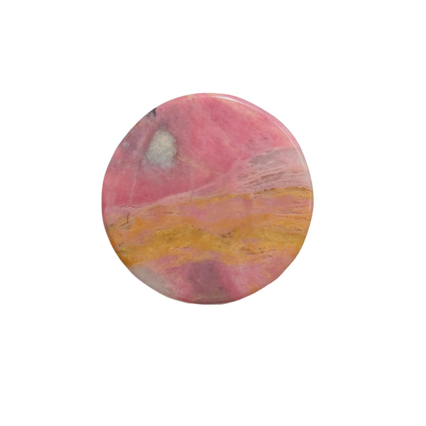 Bear Shape Rhodonite Crystal Healing Stone Front View