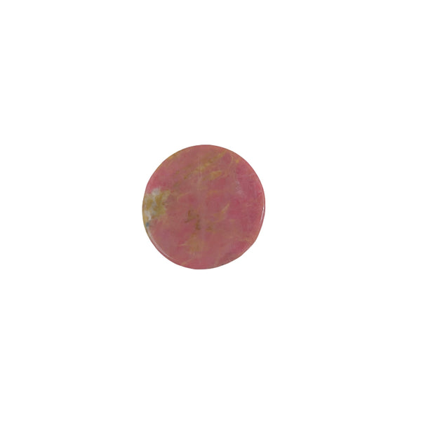 Rhodonite bear carving illuminated showing pink and black patterns