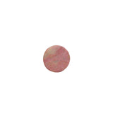 Side angle of bear shaped rhodonite crystal showing natural pink stone patterns