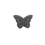 Natural rhodonite butterfly carving with rose pattern detail healing crystal
