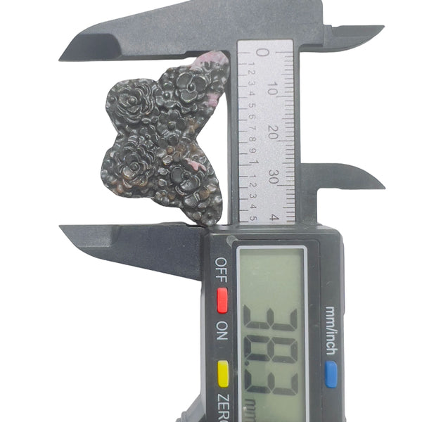 Rhodonite butterfly carving gift presentation in premium packaging