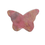 Pink rhodonite butterfly crystal carving size measurement