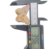 Rhodonite butterfly crystal for healing and energy work with floral details