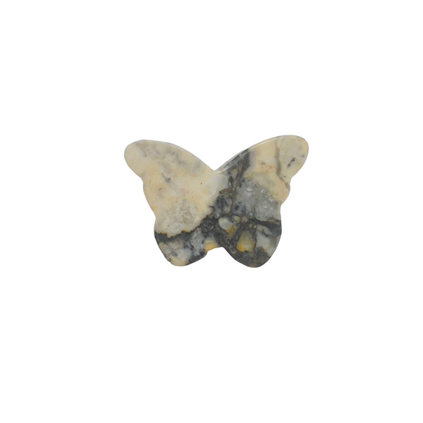 Decorative Rhodonite Butterfly Carving for Home Crystal Collection Display