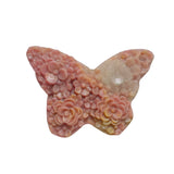 Rhodonite Butterfly Crystal For Emotional Healing Properties