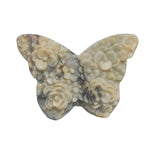 Pink Rhodonite Butterfly Carving for Heart Chakra Healing and Emotional Balance