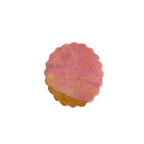Reverse Side of Pink Rhodonite Crystal Carving