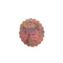 Natural pink rhodonite carved crystal pendant with magical girl design