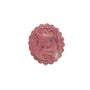 Natural pink rhodonite crystal carved with magical girl pattern for healing