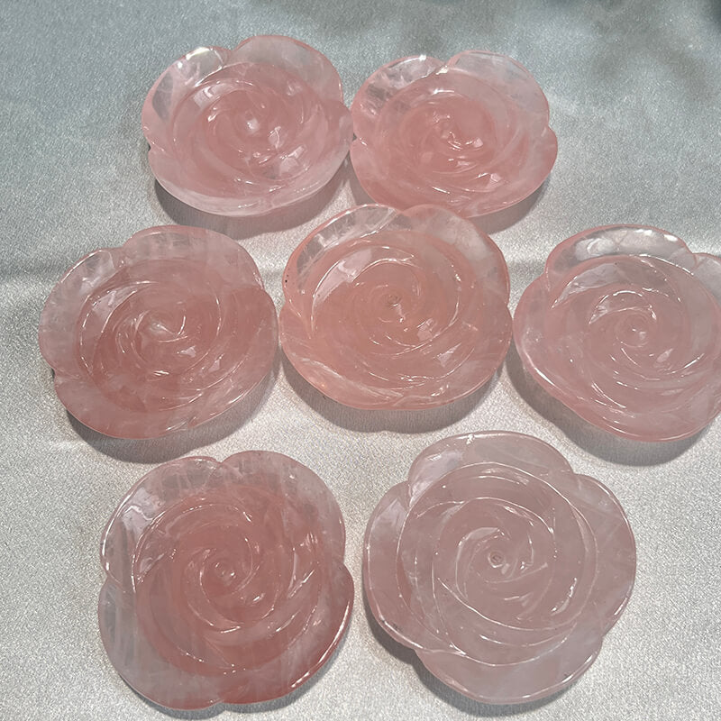 Rose Quartz Crystal Flower as Elegant Home Decor Piece