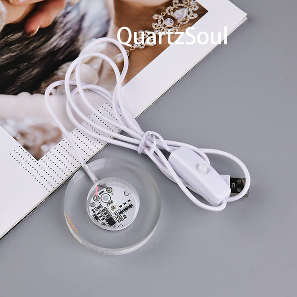 Acrylic Crystal Display Stand with Multicolor LED Light
