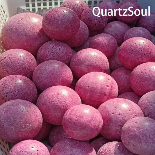 Premium Ruby Moon Crystal Spheres Wholesale Bulk Supply