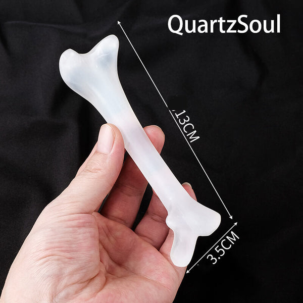 Ethereal Selenite Bone Crystal Healing Display Piece