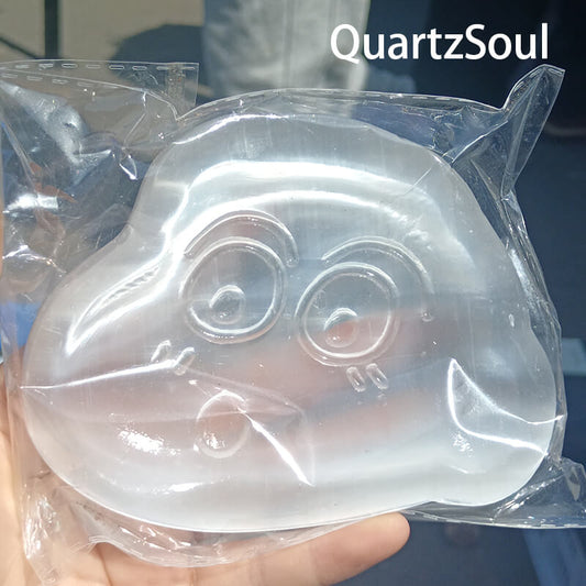 Wholesale Crayon Shin-chan Selenite Crystal Carving