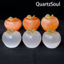 Selenite Crystal Apple Collection - White and Peach Variants