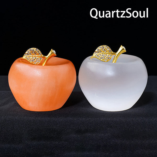 Mystical Selenite Apple Crystal - Healing Energy Stone
