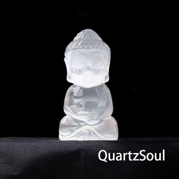 Selenite Crystal Palm Stone with Healing Properties