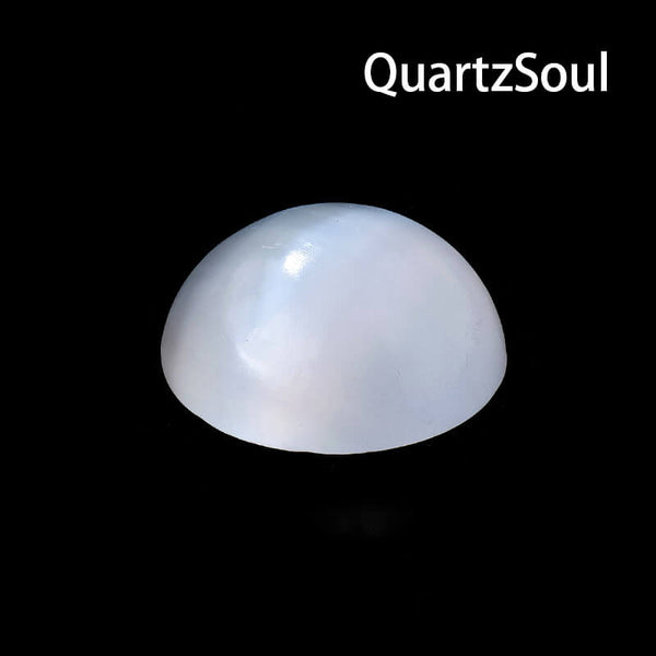 Natural Selenite Crystal Palm Stone Dome Shape White Healing Gemstone