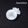 Natural White Selenite Crystal Palm Stone