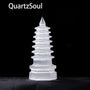 Natural White Selenite Crystal Tower for Spiritual Practices