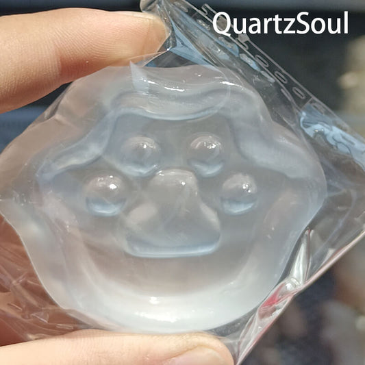 Dog Paw Selenite Crystal Wholesale Specialty Shape