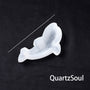 Luminous White Selenite Dolphin Crystal Mineral
