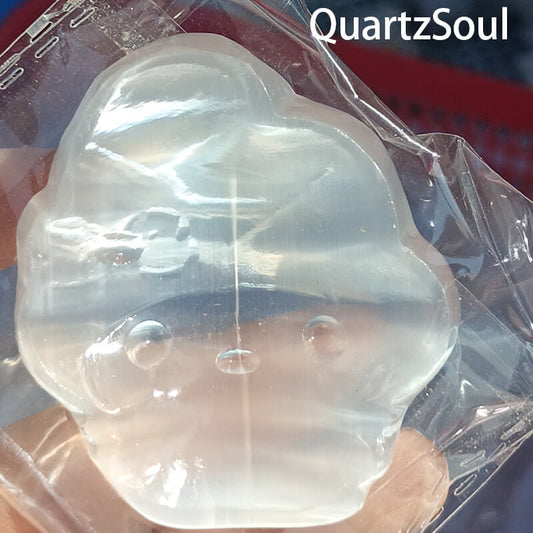 Clear Selenite Heart Crystal Wholesale Bulk