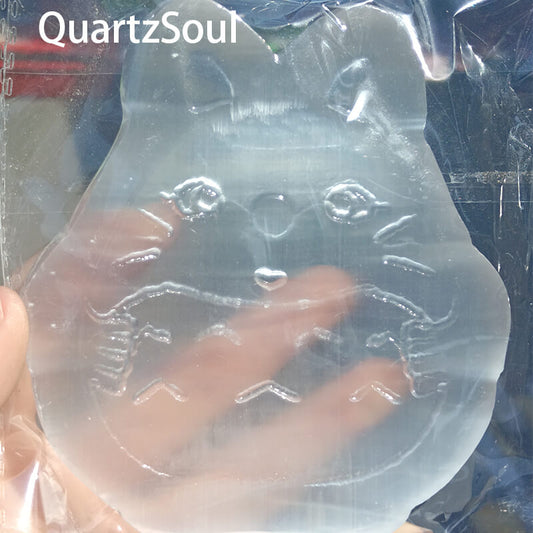 Cartoon owl selenite crystal carving wholesale bulk supply