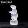  Selenite Polar Bear Crystal Mineral Sculpture