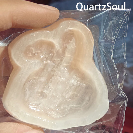 Hand-Held Selenite Rabbit Crystal for Wholesale Buyers