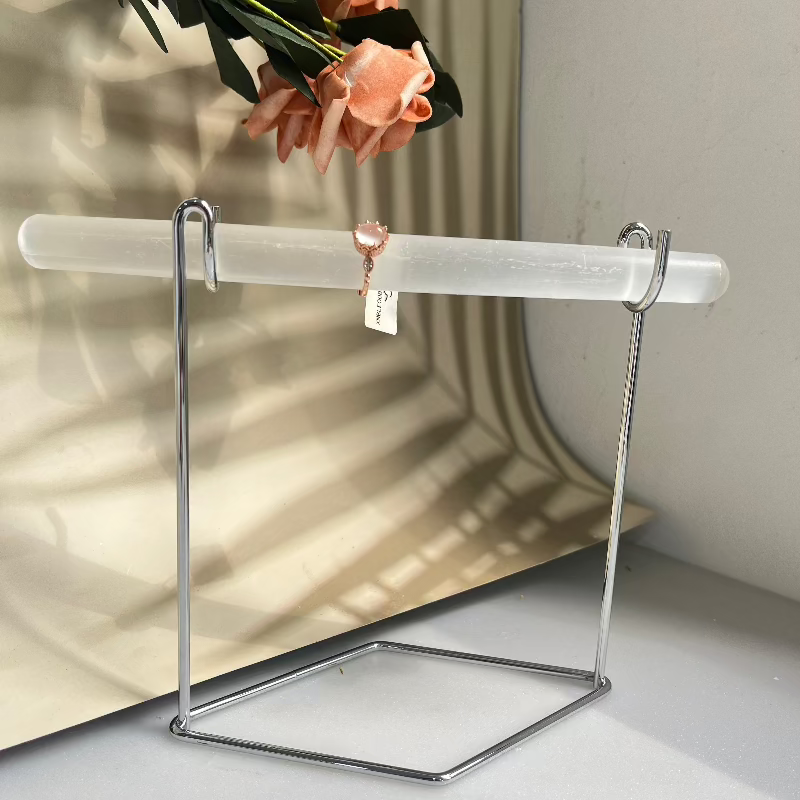 Natural Selenite Ring Holder Wholesale Crystal Display