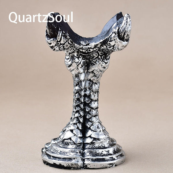 Silver Crystal Ball Display Stand for Spheres and Minerals