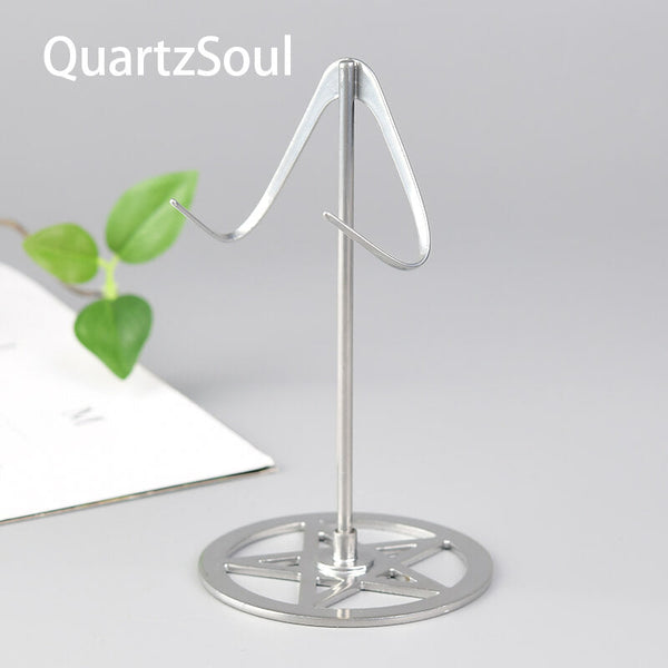 Heart Shaped Crystal Display Stand | Metal Holder for Cluster