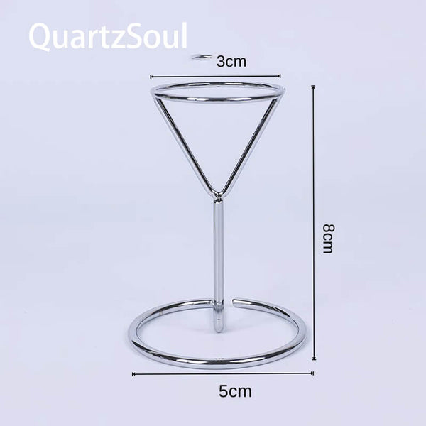 Sphere Display Stand | Crystal Ball Holder & Silver Copper