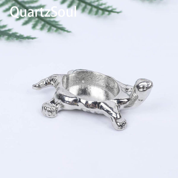 Turtle Crystal Sphere Stand | Silver, Gold, Rose Gold