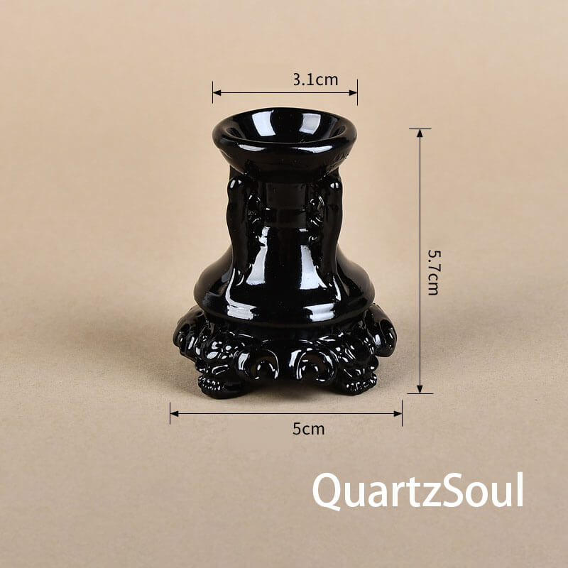 Carved Crystal Ball Stand Display Holder for Home