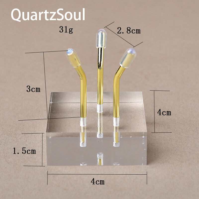 Small 3cm crystal display stand perfect for miniature spheres and specimens