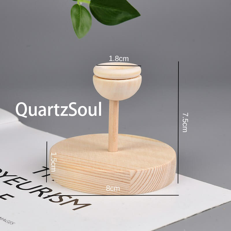 Wooden Crystal Sphere Display Stand Holder Collection