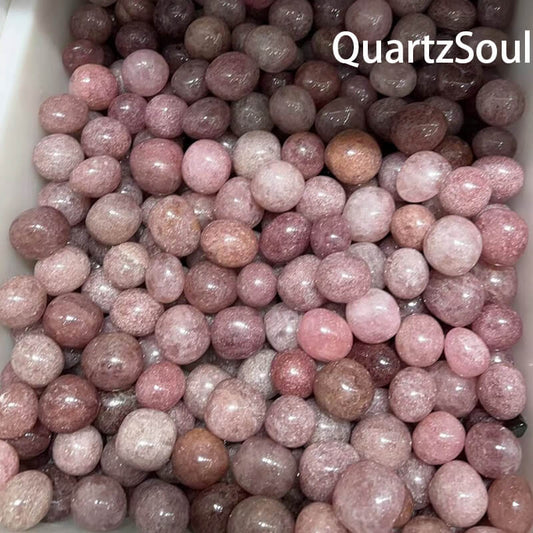 Tumbled Strawberry Quartz stones for wholesale crystal suppliers
