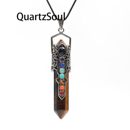 Tiger's Eye Crystal Pendulum for Protection and Intuition Enhancement