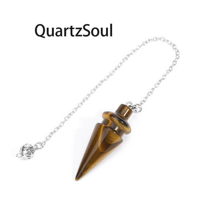 Tiger's Eye Crystal Pendulum for Protection and Confidence in Readings