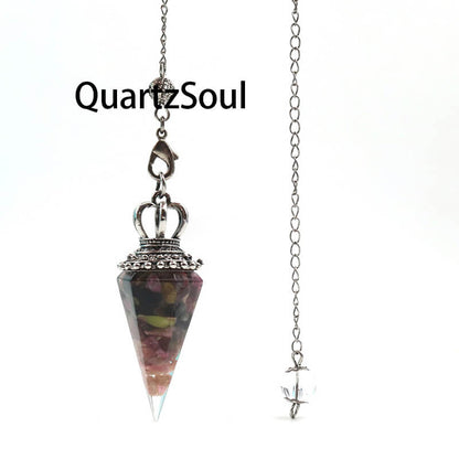 Tourmaline Crystal Pendulum for Energy Protection