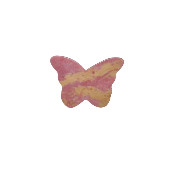 Butterfly rhodonite carving symbolizing transformation and emotional growth