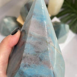 Meditation arrangement featuring Trolleite crystal points