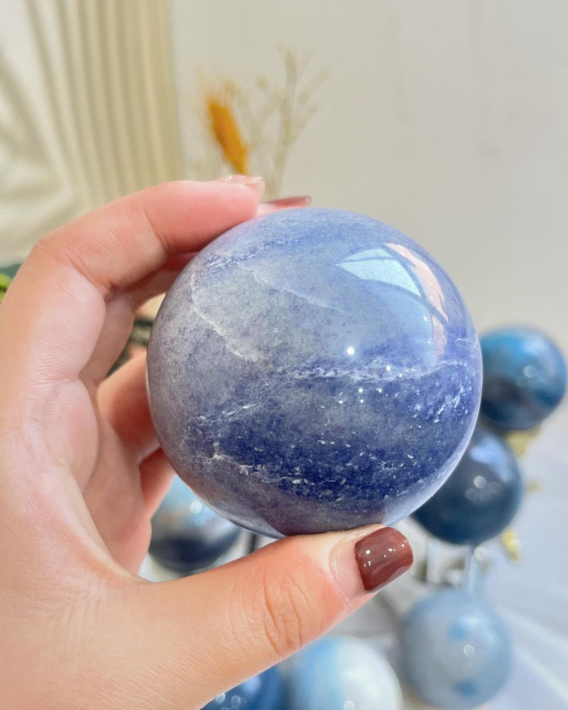 Energy Properties of Premium Trolleite Crystal Spheres
