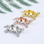 Complete collection of turtle crystal sphere stands in silver, rose gold and gold finishes
