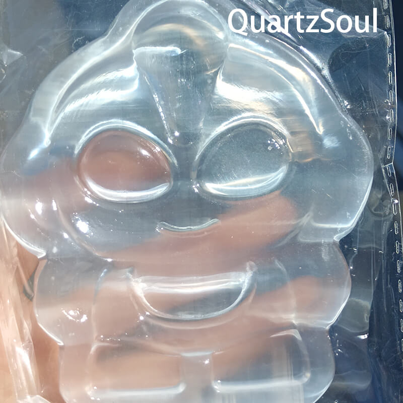 Hand-carved Ultraman selenite crystal figurine wholesale crystal carving